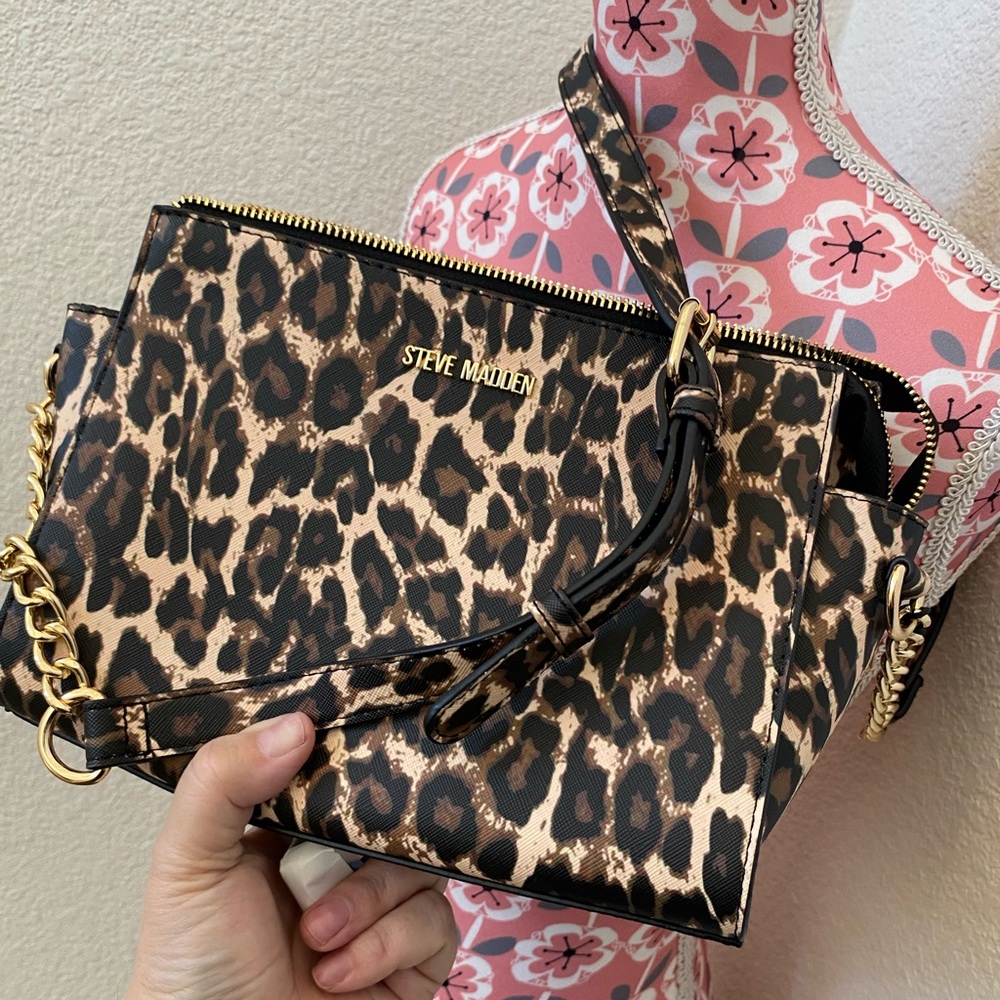 Steve Madden Leopard Print Women's Bag NWT